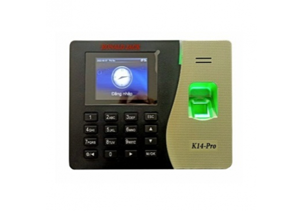 Máy chấm công vân tay + thẻ cảm ứng ronald jack k14pro